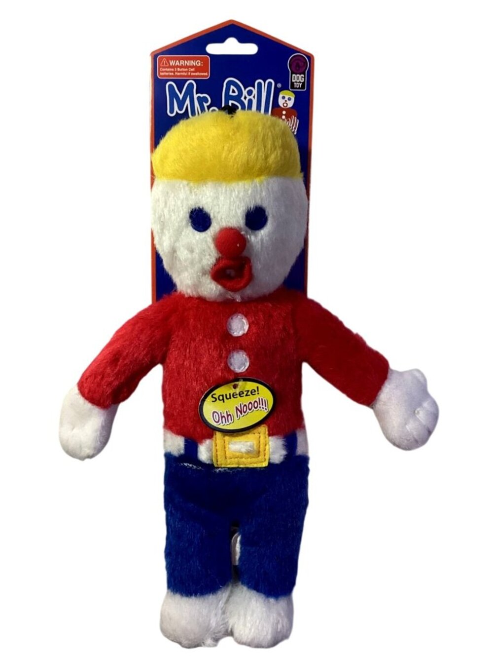 Mr. Bill Plush Dog Toy Squeeze! "Ohhh Noooo!" 10.5" Tall By Pet Fun New Sealed